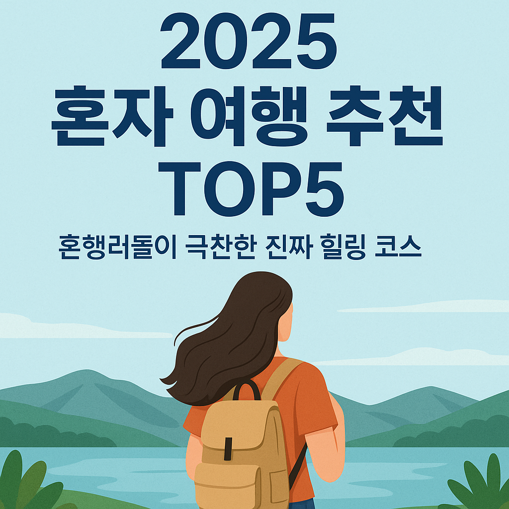 2025 혼자 여행 추천 TOP5, 혼행러들이 극찬한 진짜 힐링 코스