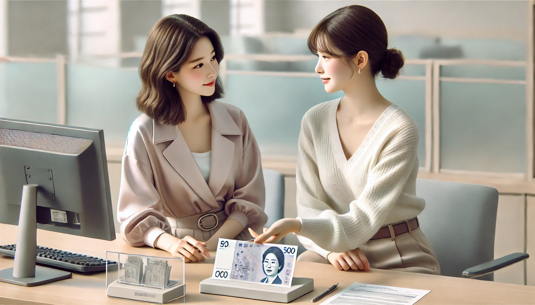 손상 화폐 교환 방법 확인하는 이미지