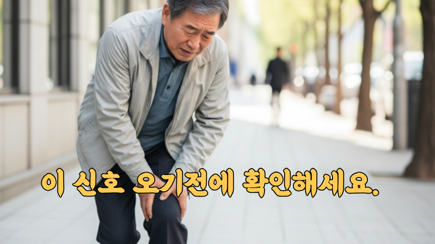 허벅지 근육 감소로 힘 빠짐
