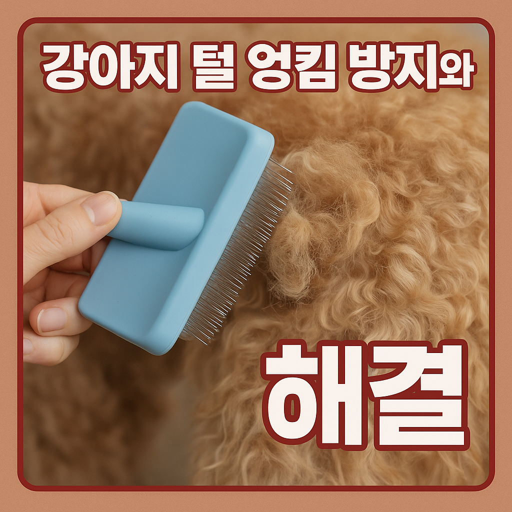 강아지 털 엉킴 방지와 해결