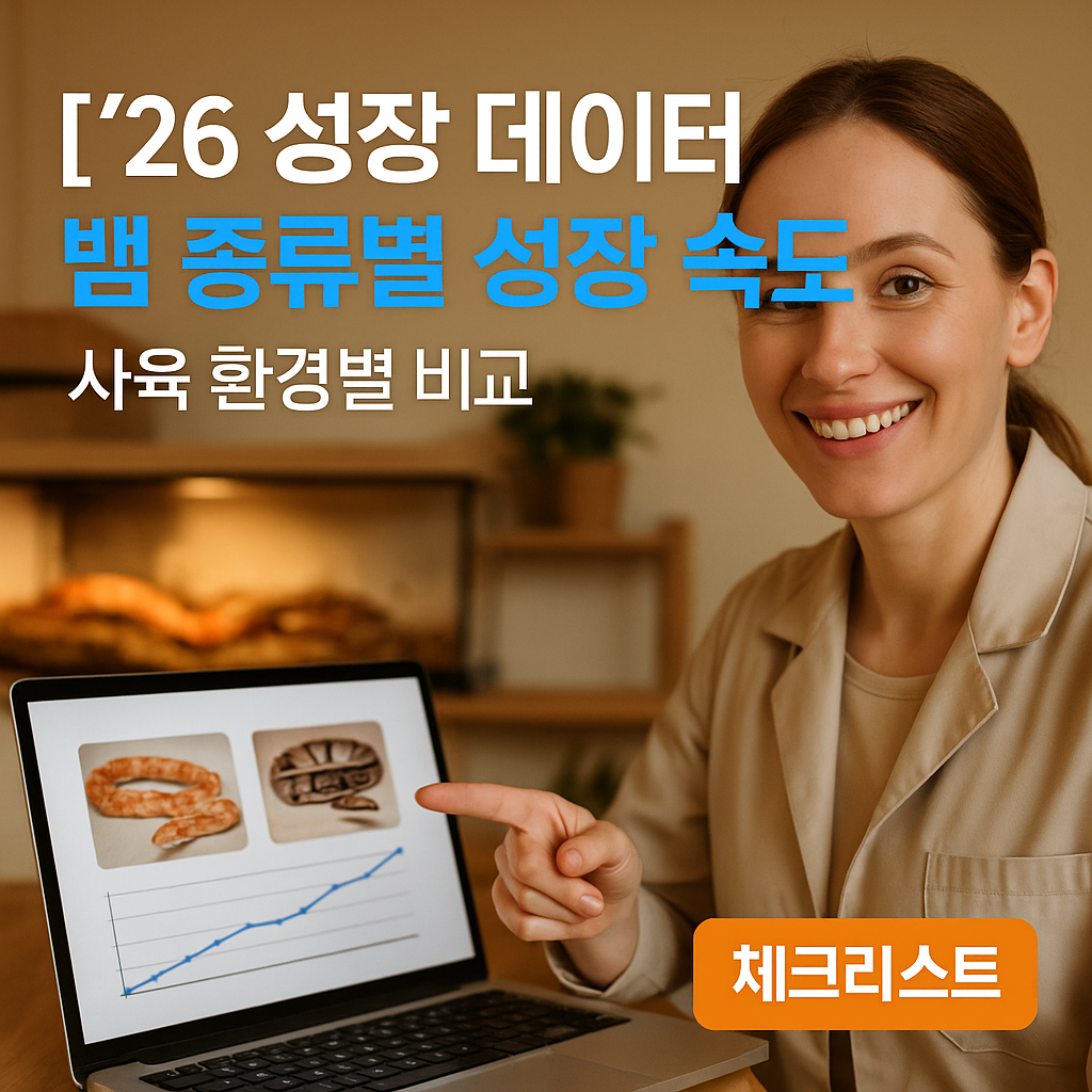 [’26 성장 데이터] 뱀 종류별 성장 속도 ｜ 사육 환경별 비교