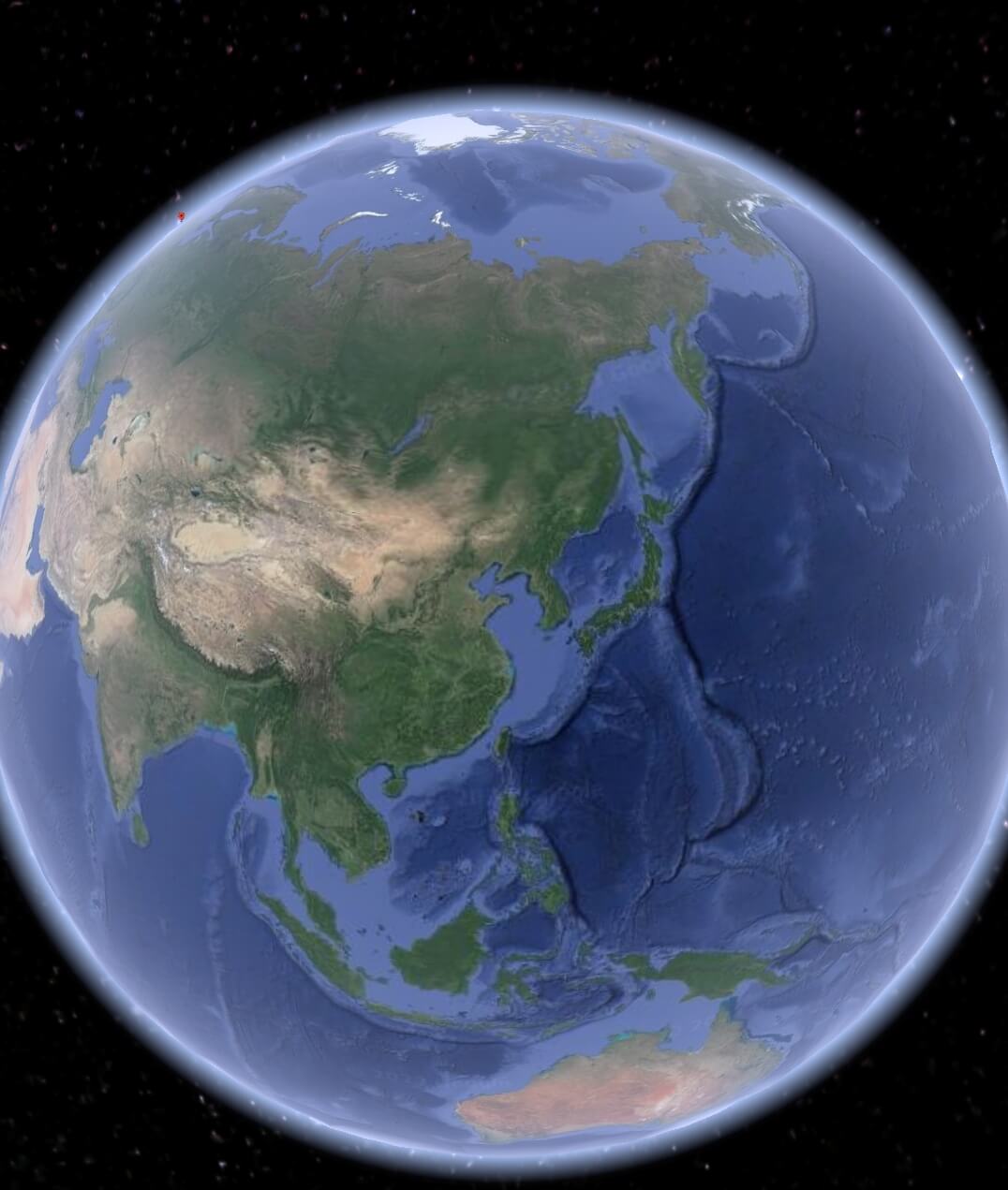 구글어스에서 바라본 지구