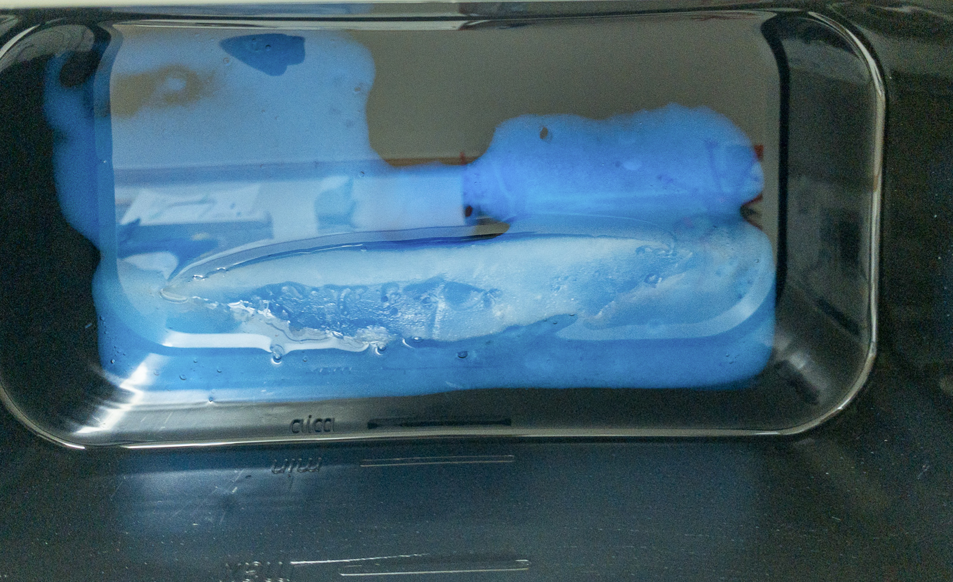 왁스 녹는 과정