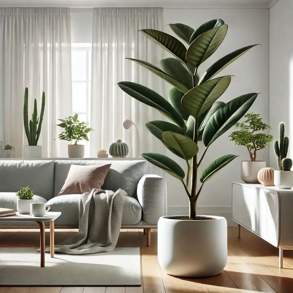 실내 공기 정화를 돋보이게 하는 고무나무 이미지