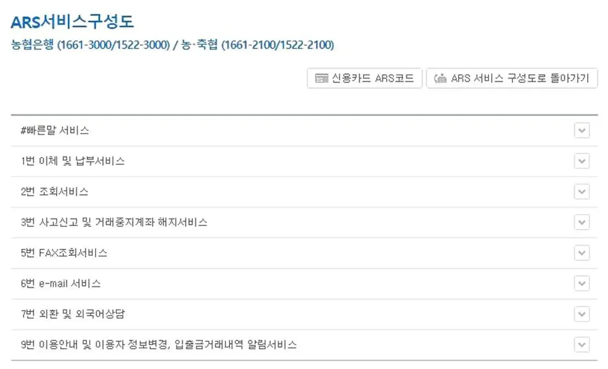 농협 콜센터