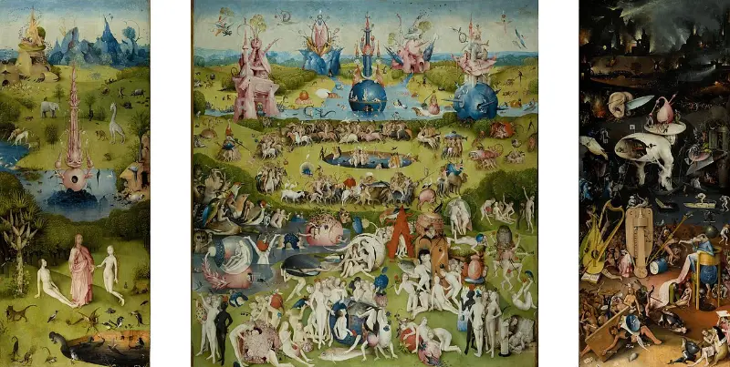 히에로니무스 보스의 <쾌락의 정원>, 출처: Wikimedia Commons