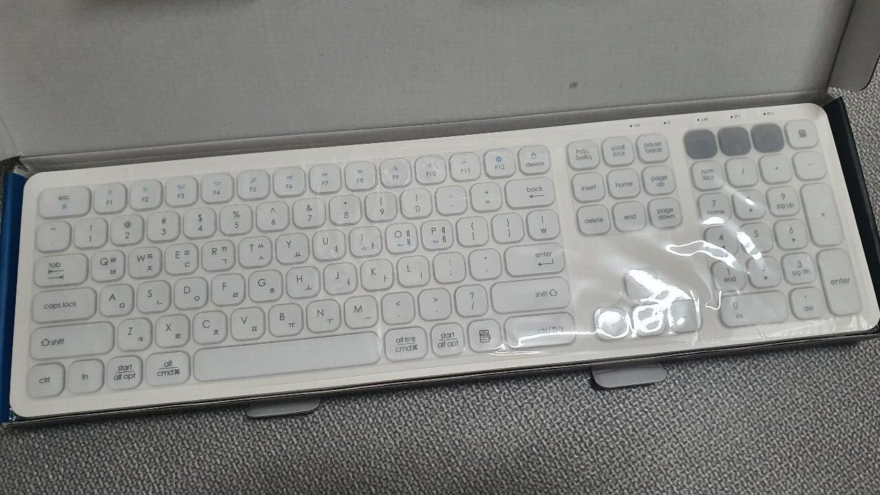 한성컴퓨터 bk500 무선 키보드 박스개봉2