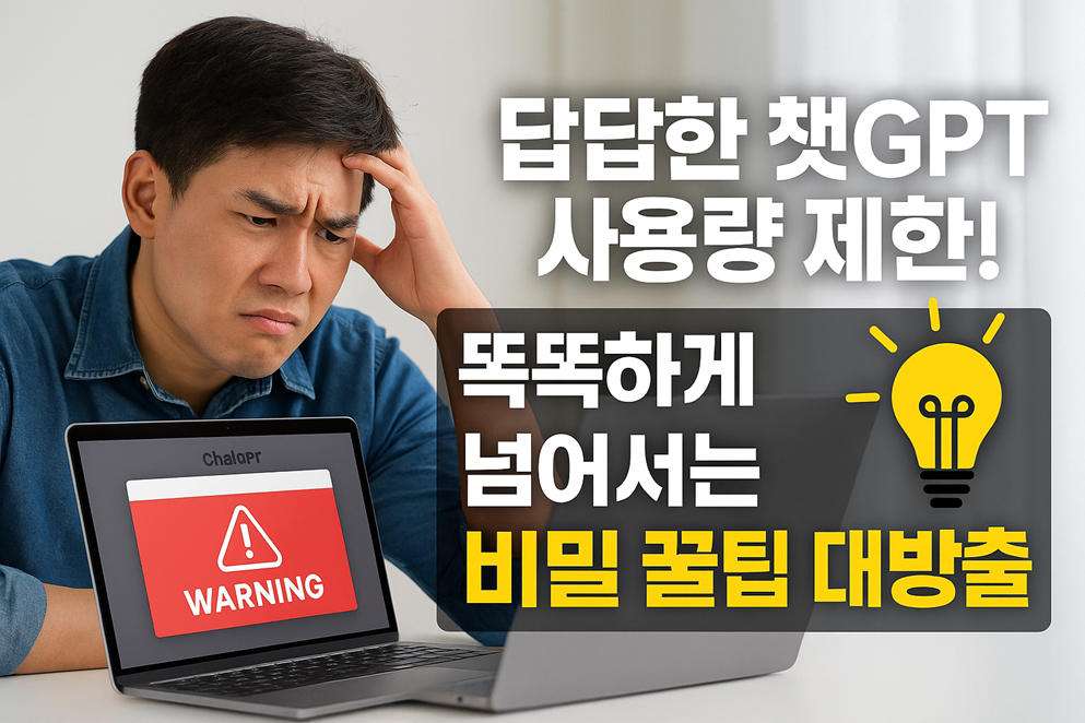 답답한 챗GPT 사용량 제한! 똑똑하게 넘어서는 비밀 꿀팁 대방출 관련