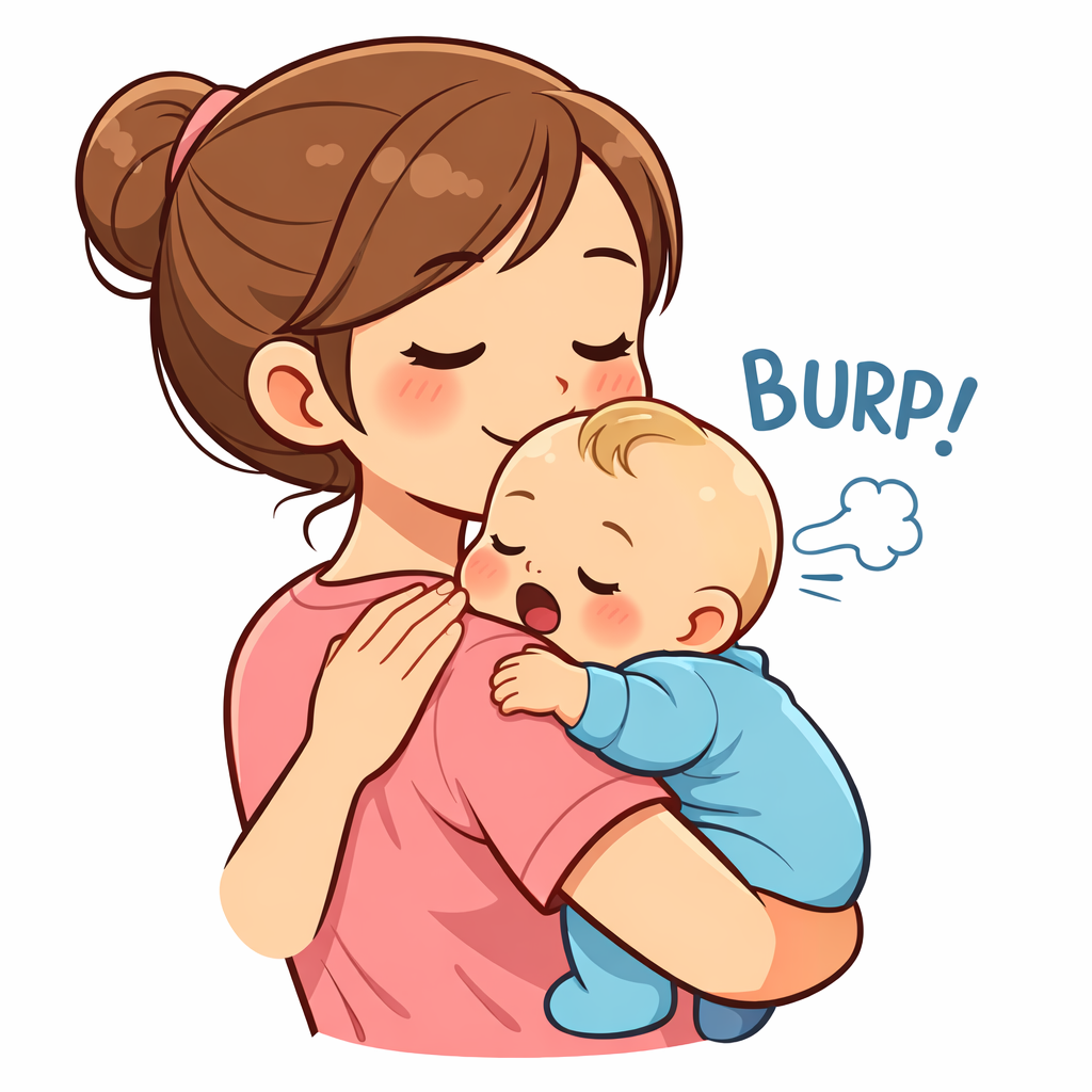 신생아 트림 방법