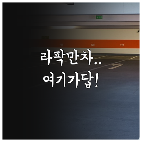 라팍 주차장 만차 시 대구스타디움 대..