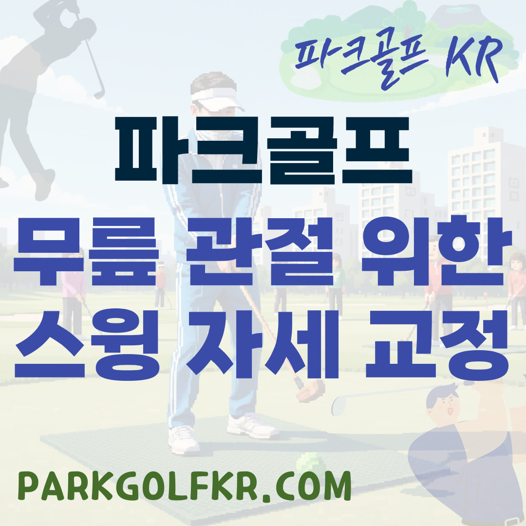 무릎 관절이 약한 사람을 위한 파크골프 스윙 자세 교정 가이드