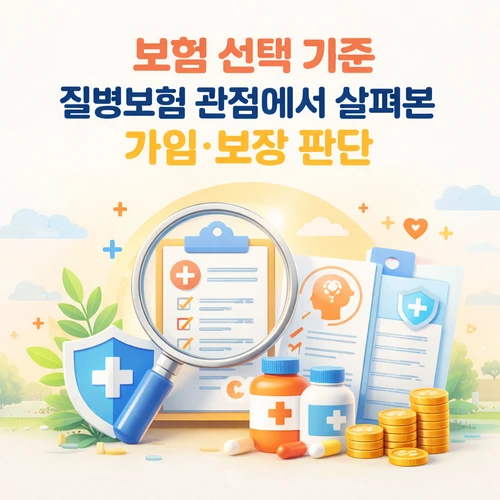 보험 선택 기준 질병보험