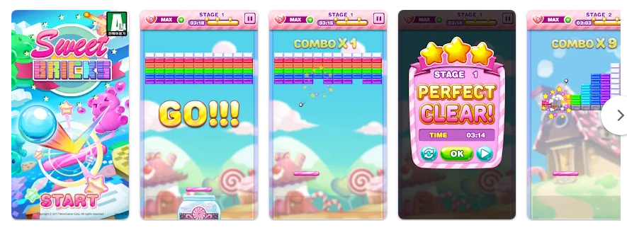 스위트 블릭스 벽돌깨기 게임 앱