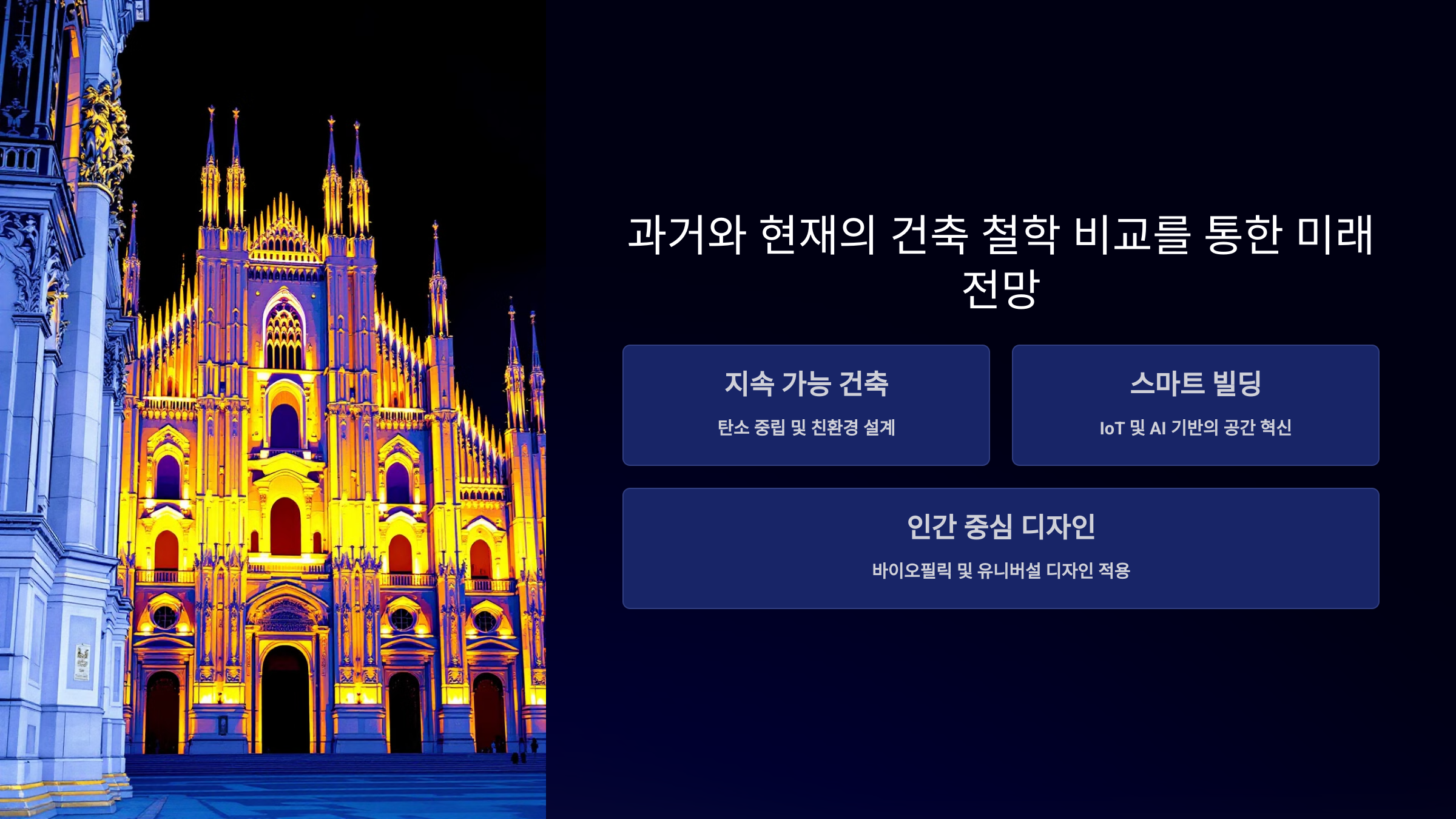 과거와 현재의 건축 철학 비교를 통한 미래 전망