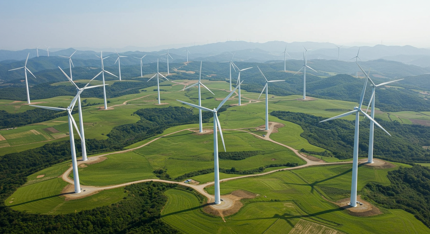 영양 일월산 풍력단지