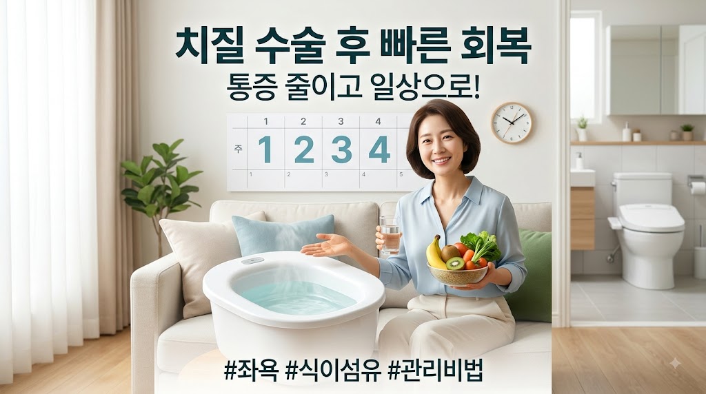 치질 수술후 회복기간