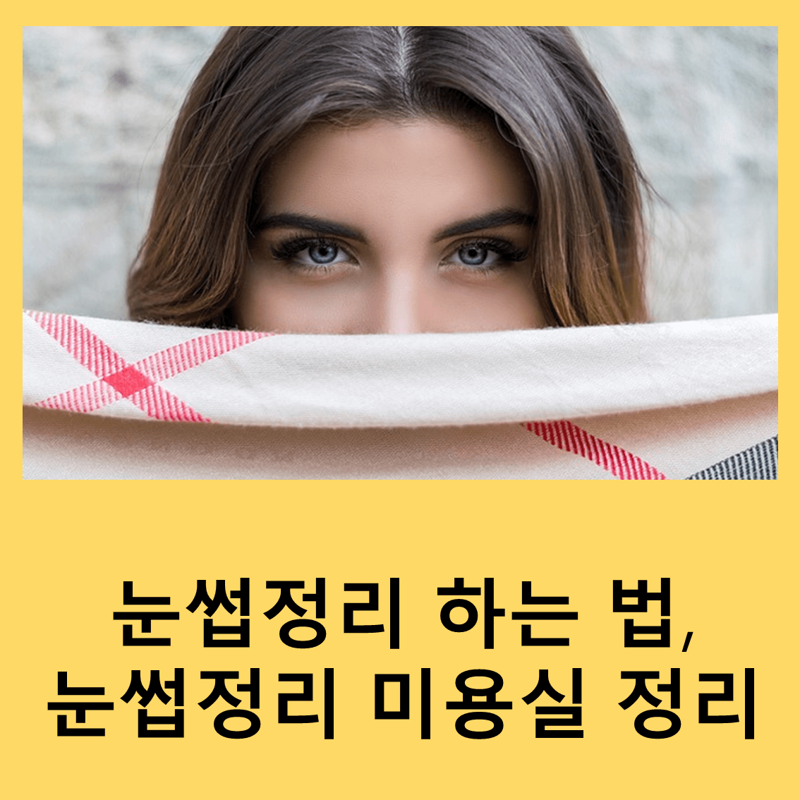 눈썹정리