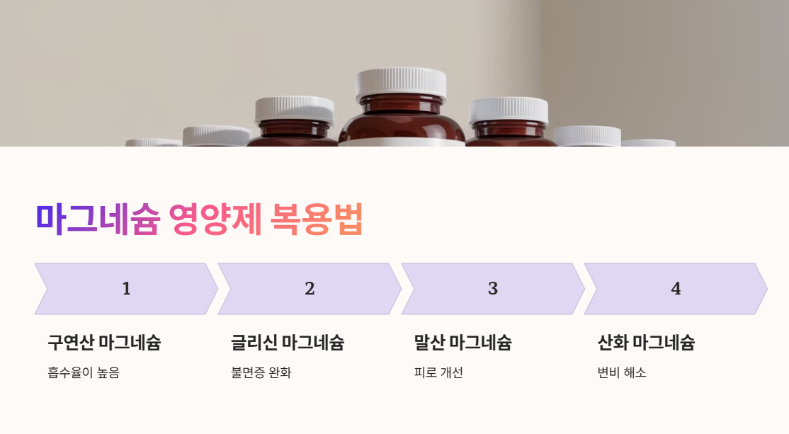 마그네슘 영양제 복용법