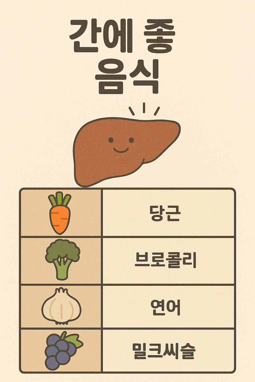 간에 좋은 음식