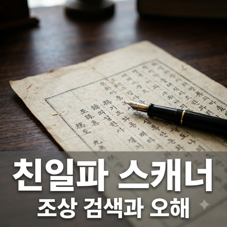 친일파-스캐너-사용법
