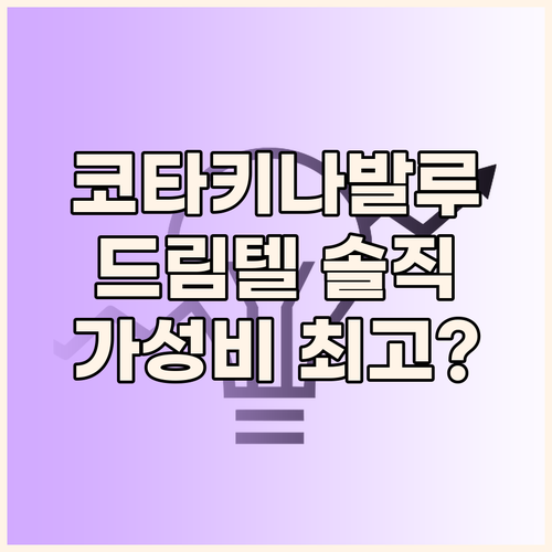 드림텔 코타키나발루 솔직 리뷰 가격 ..