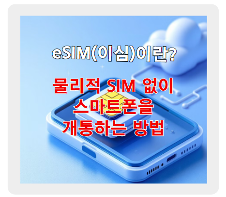 eSIM(이심)이란? 물리적 SIM 없이 스마트폰을 개통하는 방법!