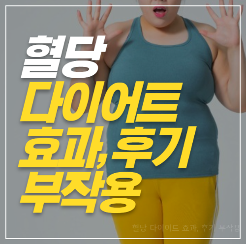 혈당 다이어트 방법, 효과와 부작용 (+장단점, 주의사항)