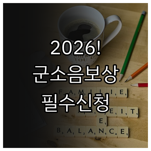 2026년 군소음 피해 보상금 신청 ..