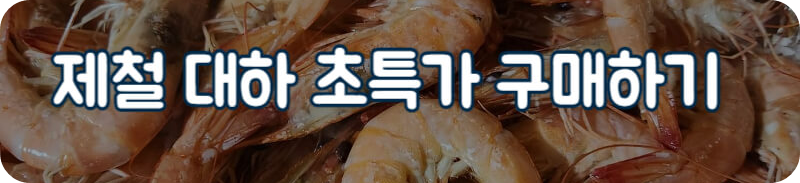 제철 대하구이 초특가 구매