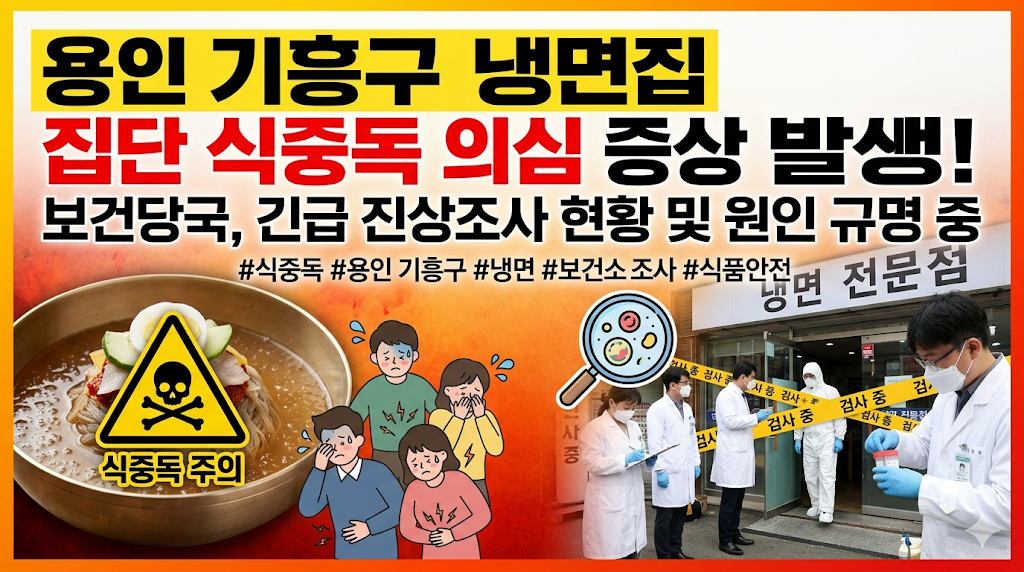 용인 식중독: 기흥구 냉면집 집단 식중독 발생 원인 및 증상과 프랜차이즈 폐점 대응 총정리