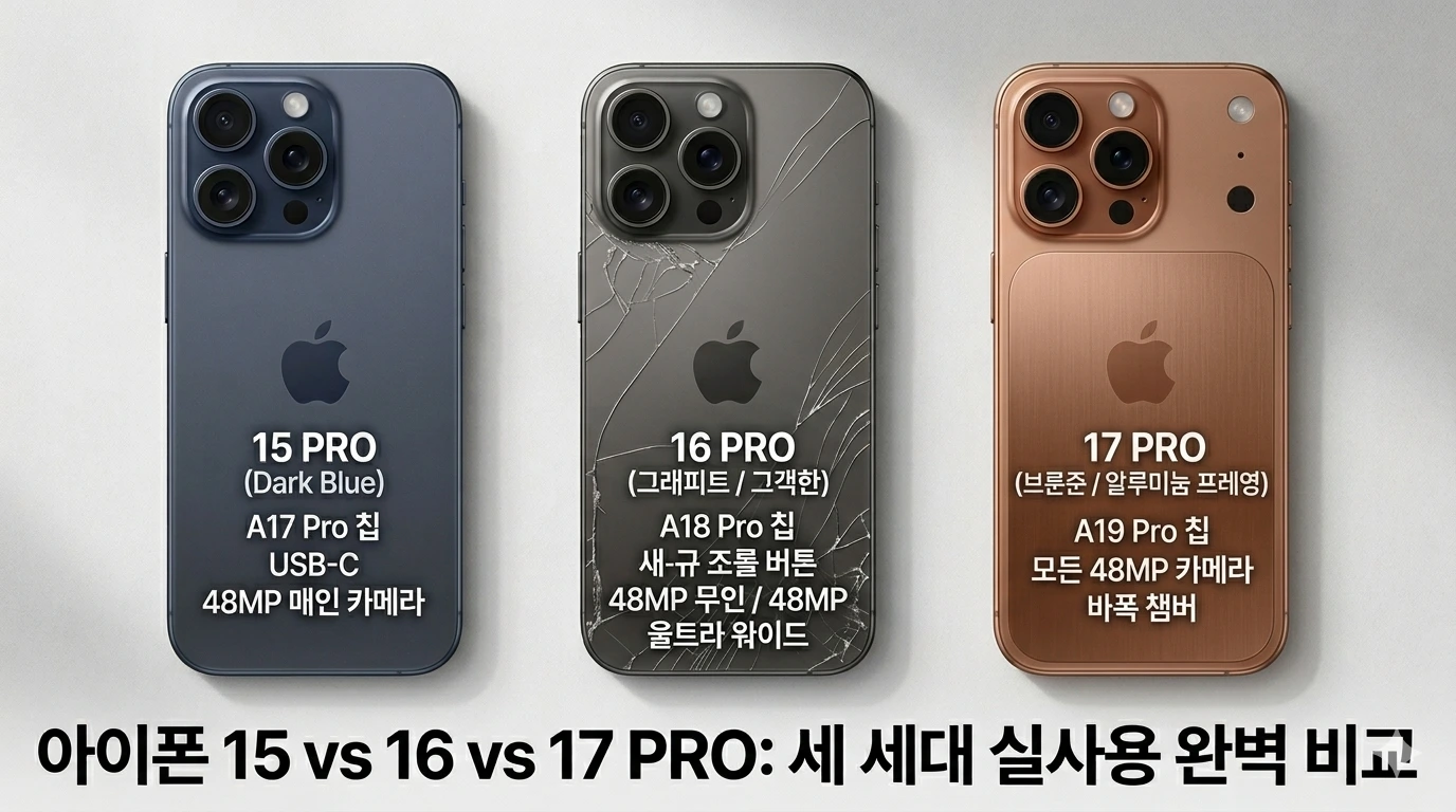 아이폰 17 Pro vs 16 Pro 비교 (성능, 카메라, 배터리)