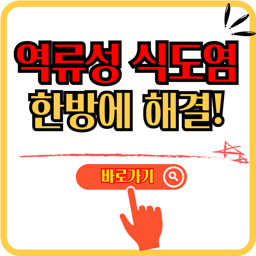 역류성 식도염 해결 방법 총정리