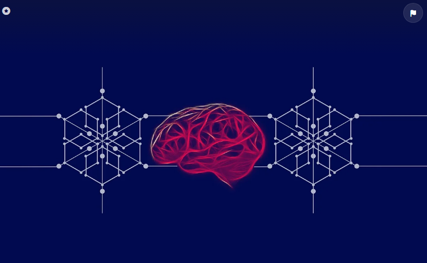 두뇌와 연결 모형도