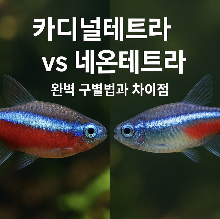 카디널테트라 vs 네온테트라, 완벽 구별법과 차이점