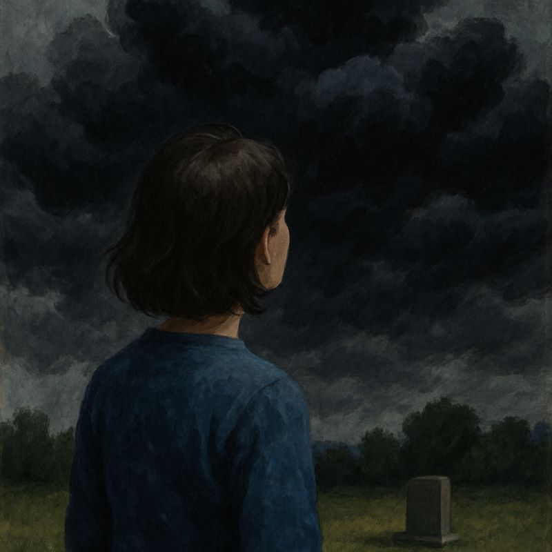 검은 구름 꿈해몽, 불안의 전조?