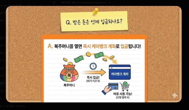 케이뱅크 복주머니 받는 법 [하루 최대 10번] 보상금 지급 조건 및 주의사항 총정리