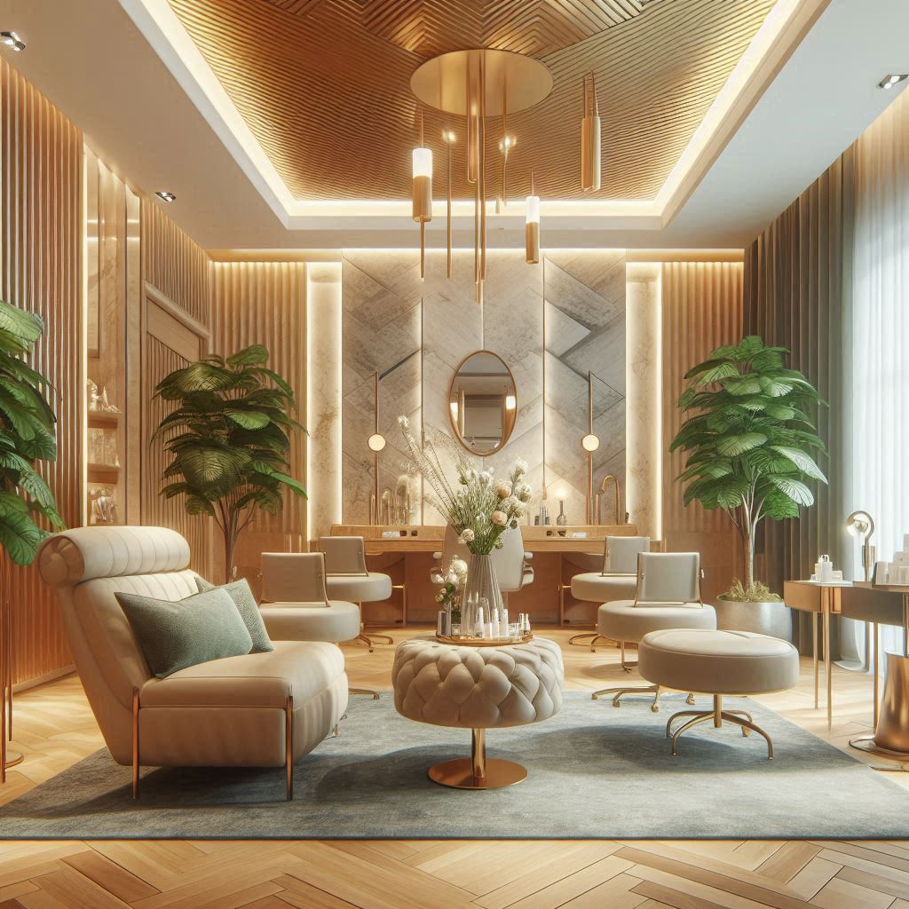 피부,체형관리 샵 배경