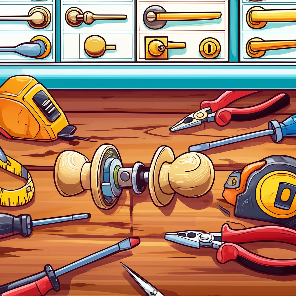 방문 손잡이 교체, 전문가 없이 혼자..