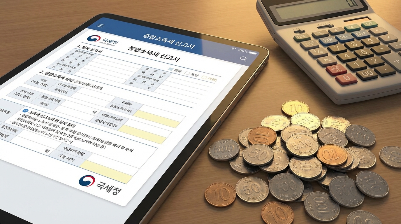 연말정산 월세 세액 공제 환급금 계산 이미지