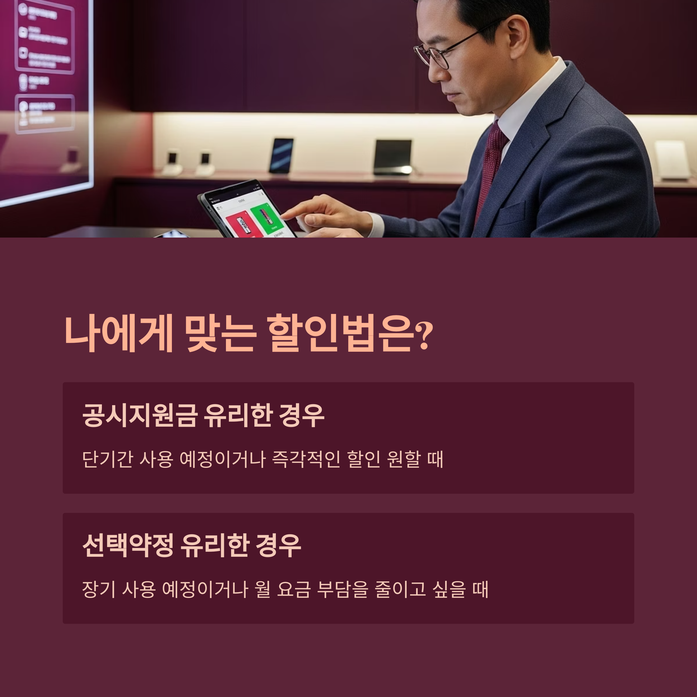 신청 절차 및 나에게 맞는 할인법