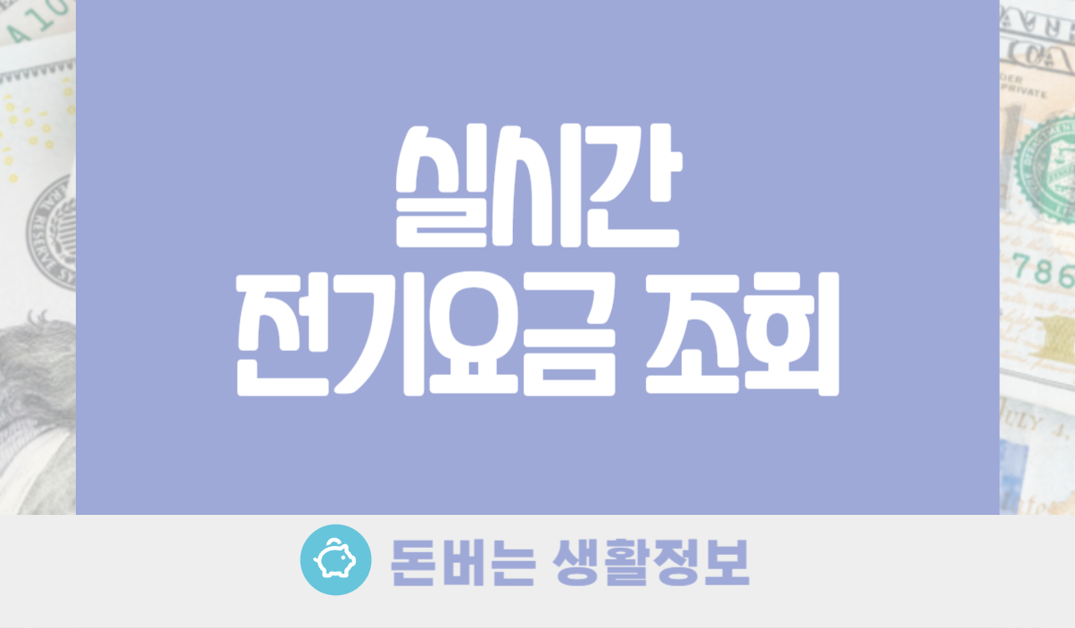 실시간 전기요금 조회