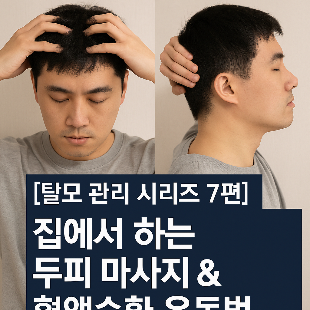 집에서 하는 두피 마사지 &amp; 혈액순환 운동법