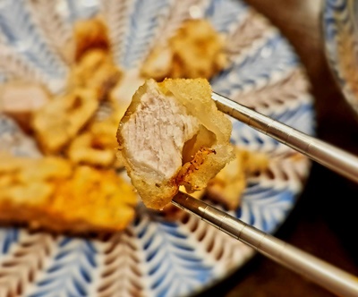 진시미엔탕수육단면