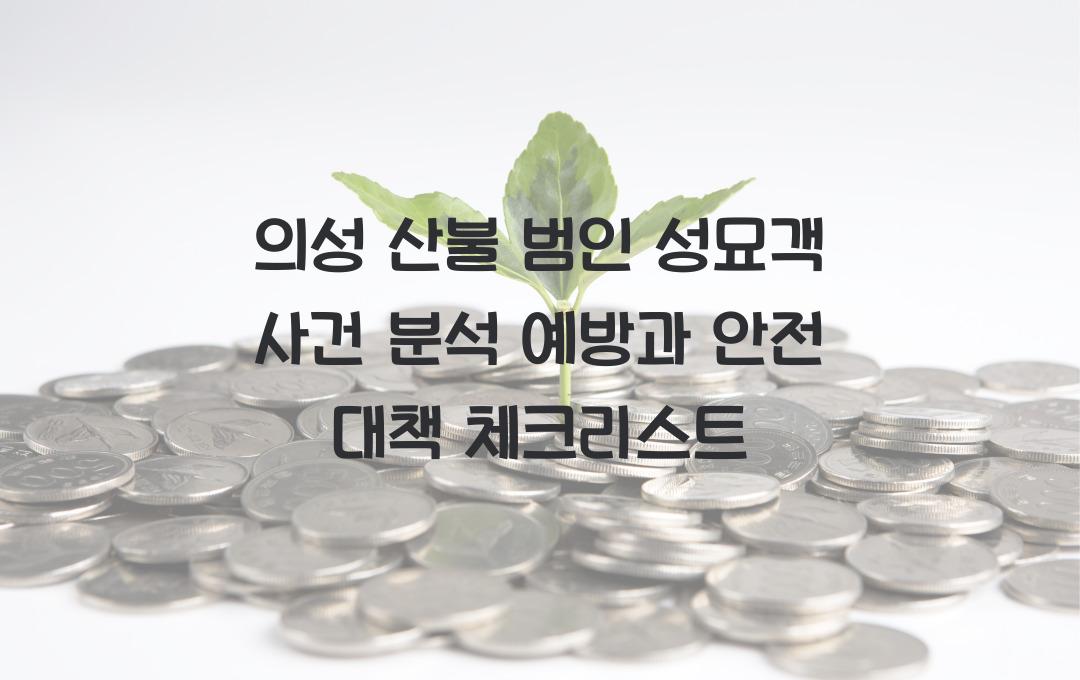 의성 산불 범인 성묘객 사건 분석! 산불 예방과 안전 대책 알아보기