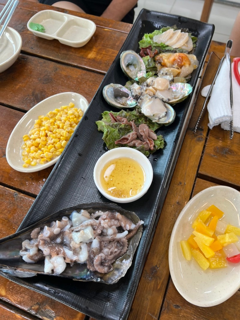 제부도 숯불 조개구이 '중앙횟집'