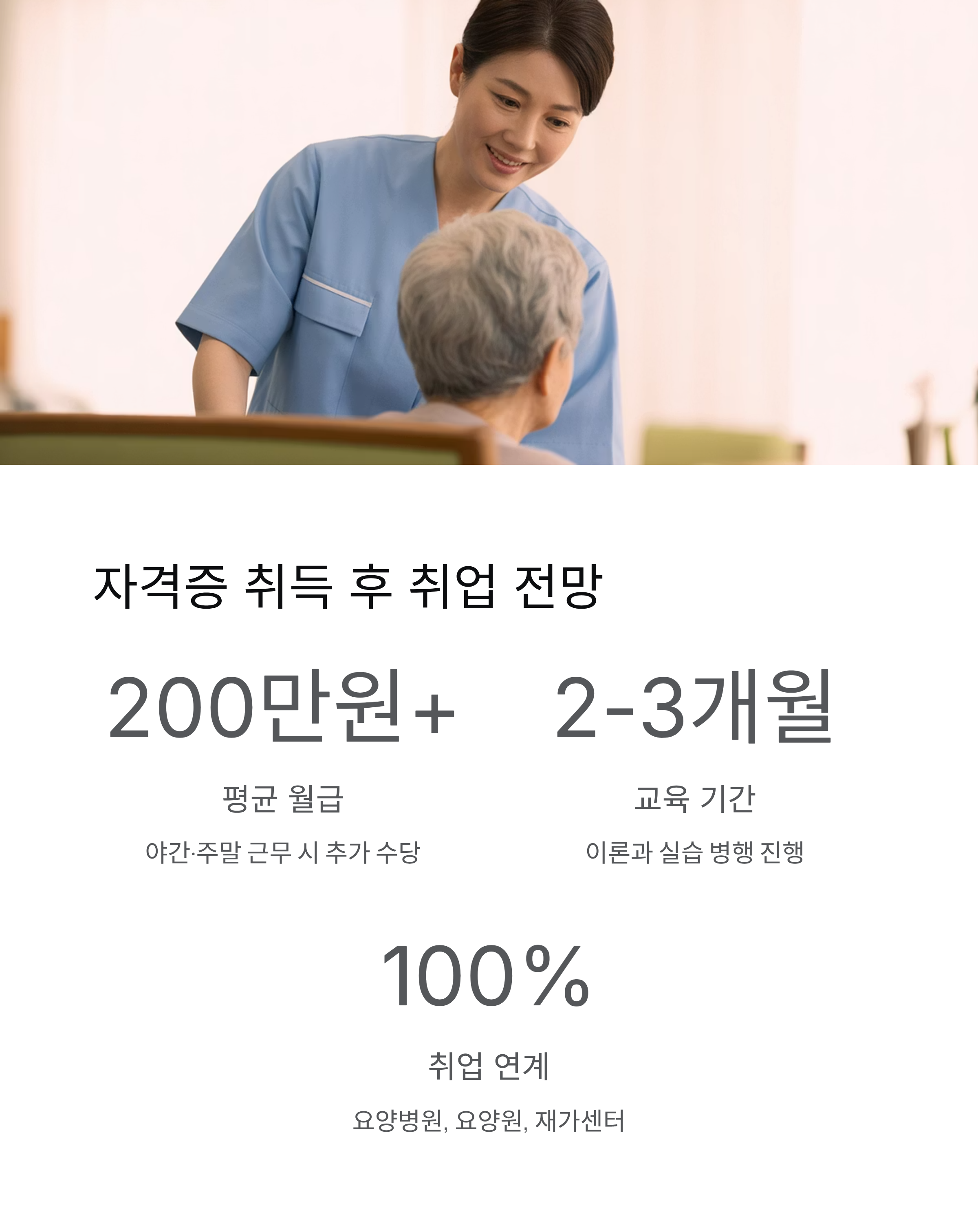 종로구 국비지원 요양보호사교육원 추천 Best 3 ❘ 교육비 전액 무료