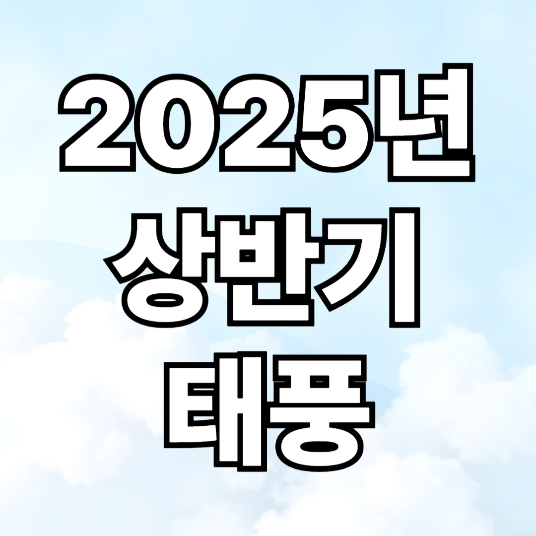 2025년 여행에 필요한 상반기 태풍 총정리
