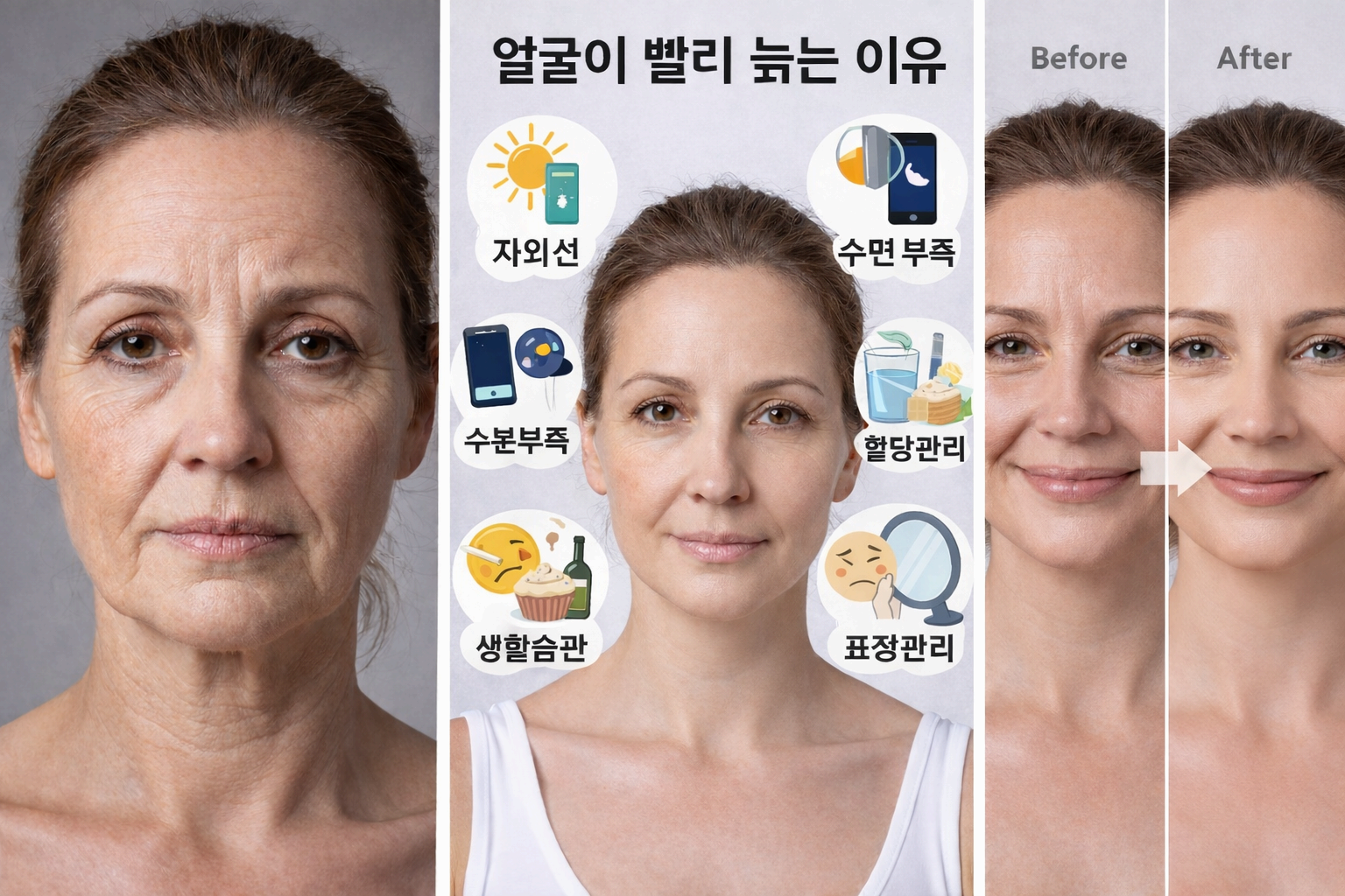 얼굴이 빨리 늙는 이유, 속도가 달라지는 진짜 원인과 해결 방법
