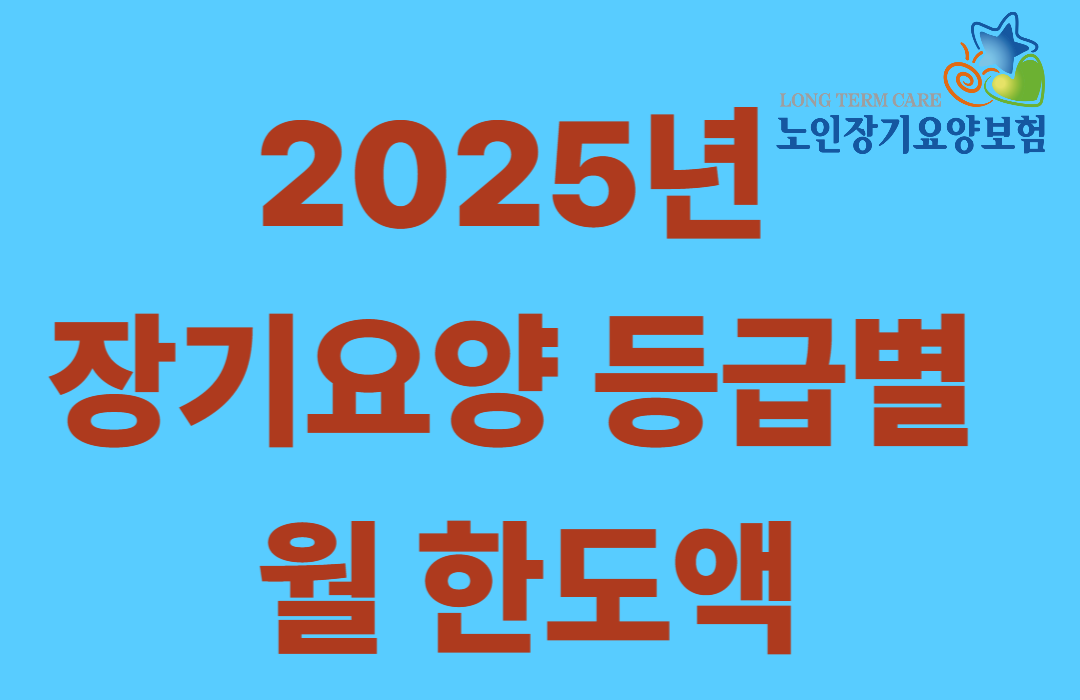 2025년 장기요양 등급별 월 한도액
