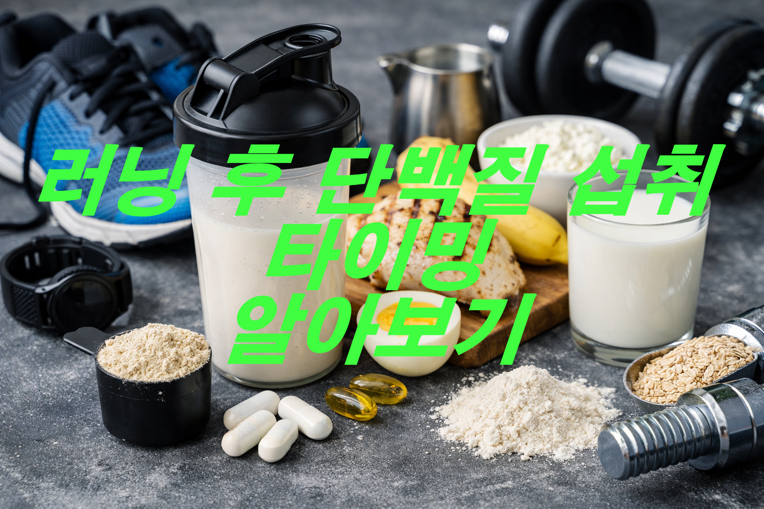 러닝 후 단백질 섭취 타이밍 알아보기
